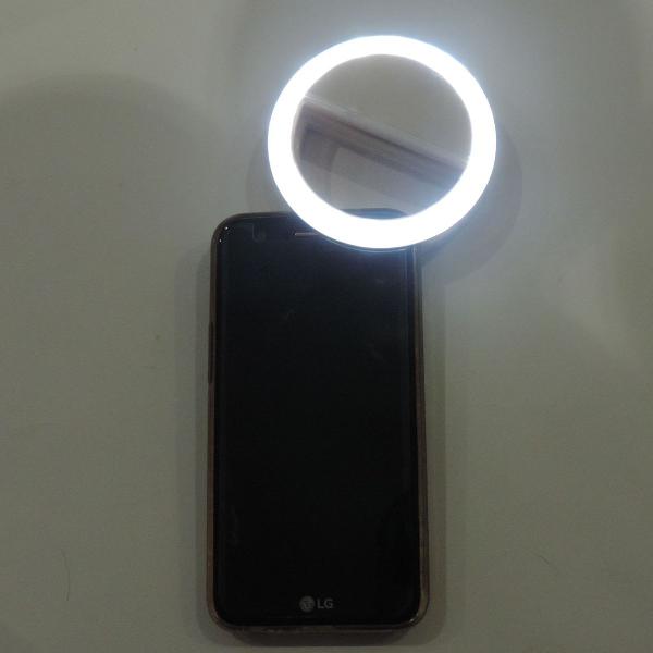 luz selfie ring light clipe anel led flash celular universal