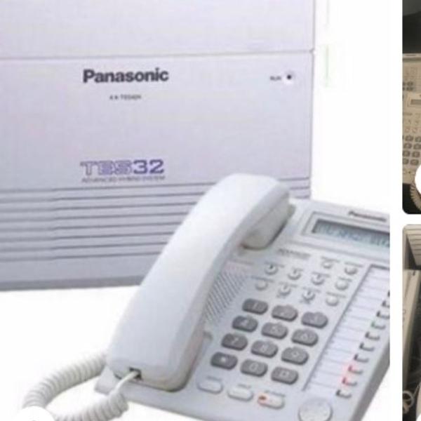 pabx panasonic + 4 telefones