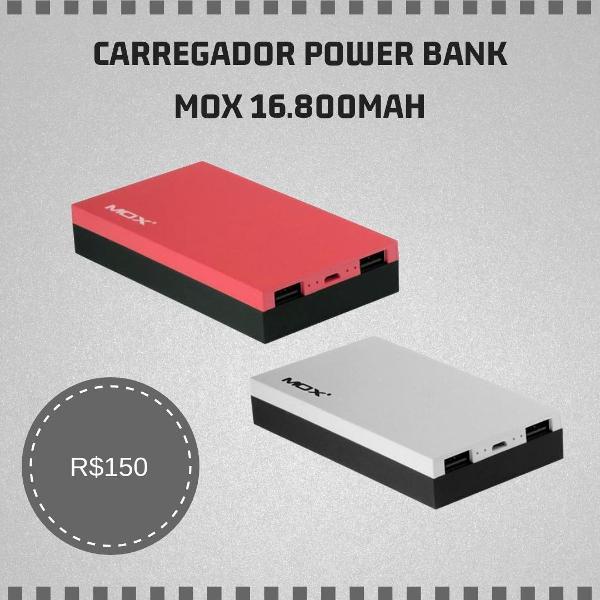 power bank - carregador portátil mox p16800