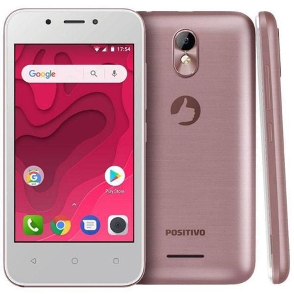 smartphone positivo rosa