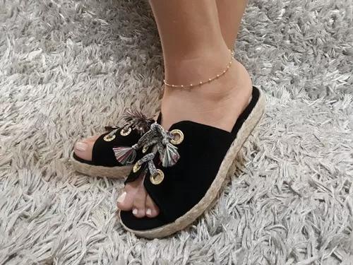 Sandalia Tamanco Avarca Flatform F