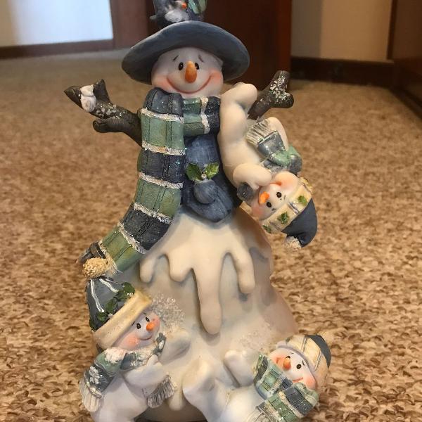 boneco de neve em resina lindo!