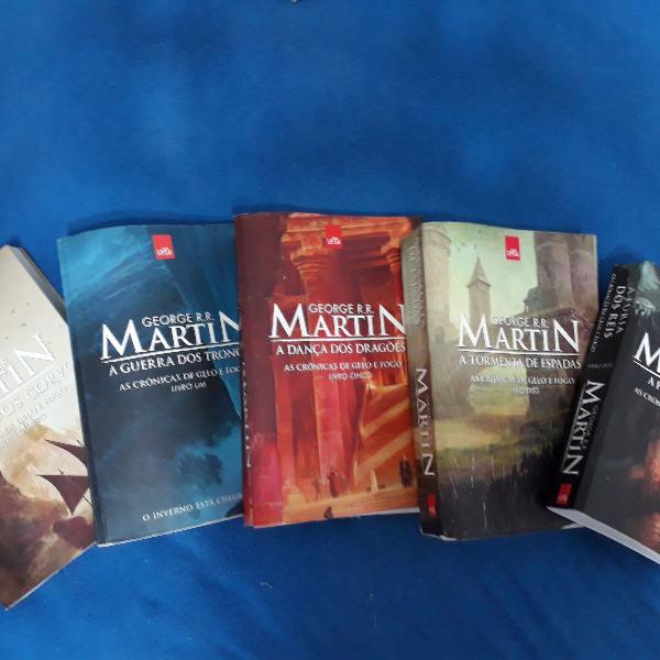 coletânea completa de livros game of thrones