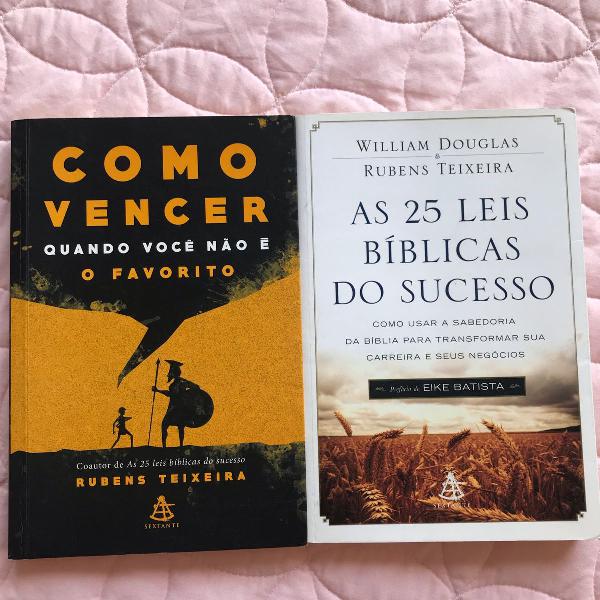 combo livros: as 25 leis bíblicas do sucesso e como vencer