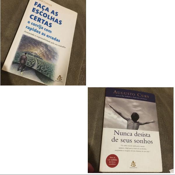 kit 2 livros de auto ajuda