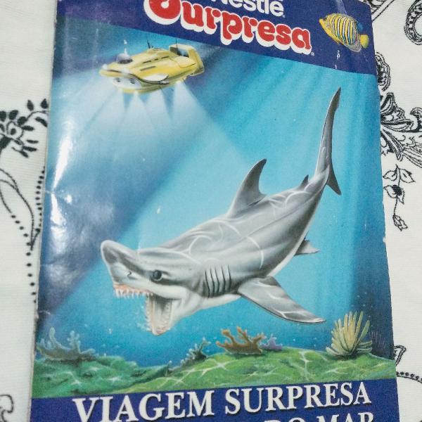 lbum chocolate surpresa da Nestlé - Fundo do Mar