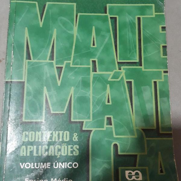 livro de matemática volume único