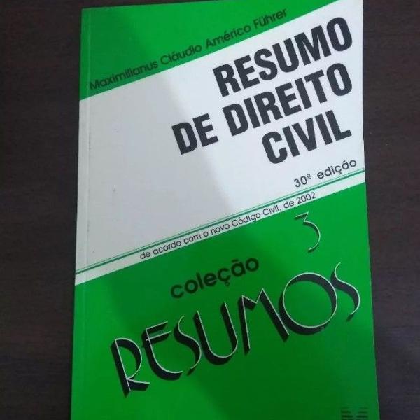 livro resumo de direito civil coleção 3