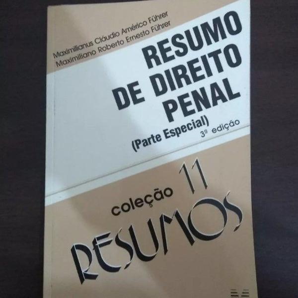 livro resumo de direito penal parte especial coleção 11