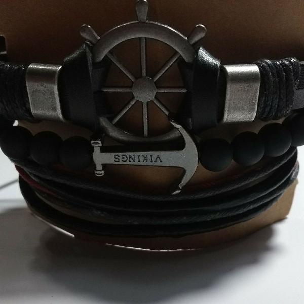 pulseira de couro