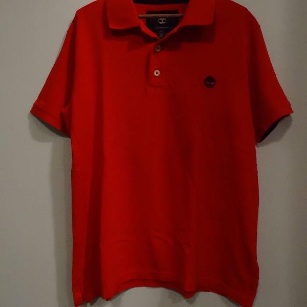 Camisa polo vermelha TIMBERLAND masculina (tam G)