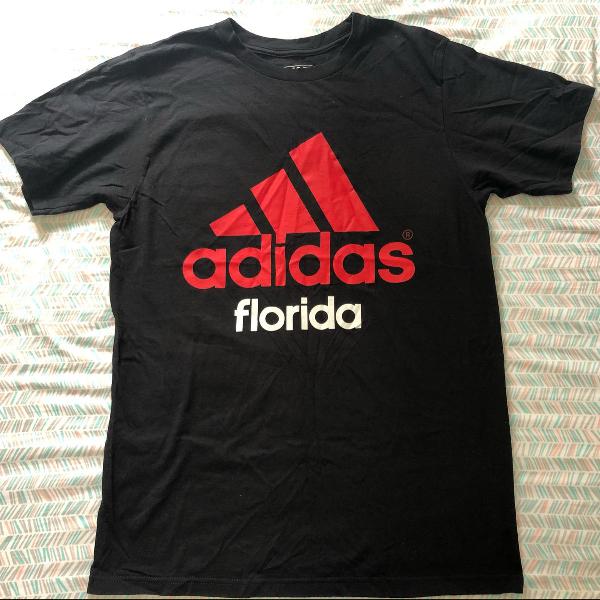 camiseta preta adidas flórida tam m