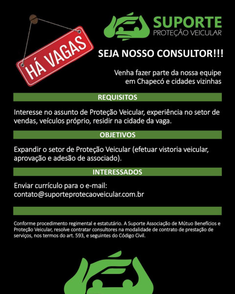 Consultor de venda Externo