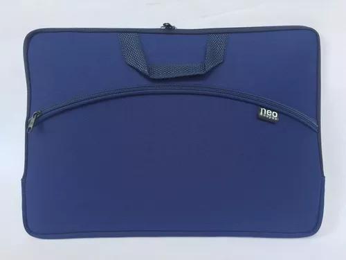 Capa Case C/ Bolso Alça Para Notebook 11 12 13 14 15 Azul