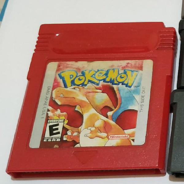 Jogo Pokémon Red Game Boy Color Original Bateria Fraca