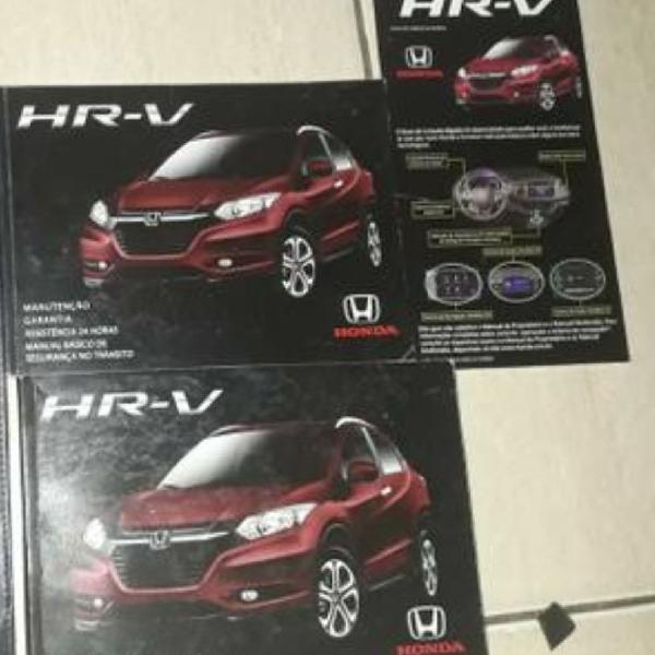 Manual do proprietário Honda Hrv ano 2016 2017