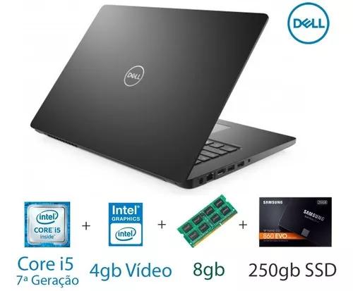 Notebook Dell Core I5 7º Geração 8gb Ram 250gb Ssd