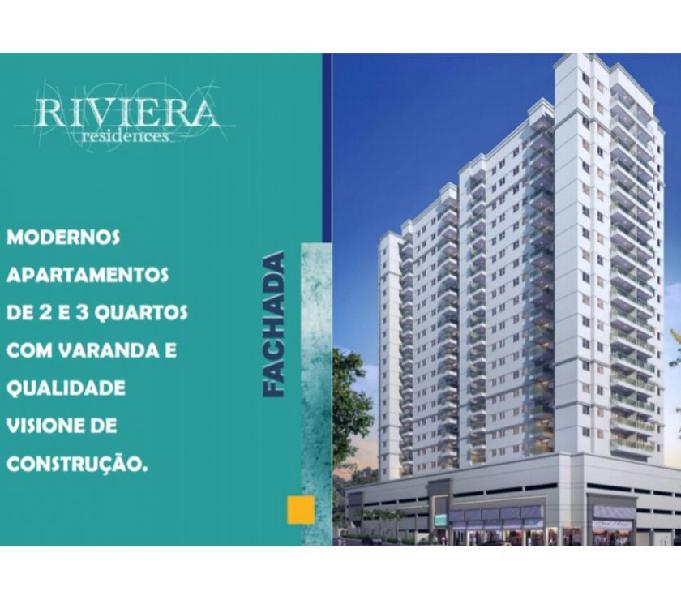 Riviera Residences 2 qts 58,76m². Bairro da Luz Nova