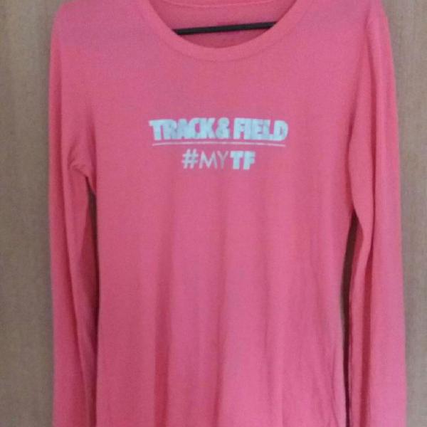 camisa com manga longa tecido amni track&amp;field