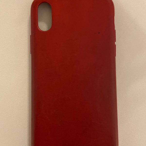 capa iphone x vermelha