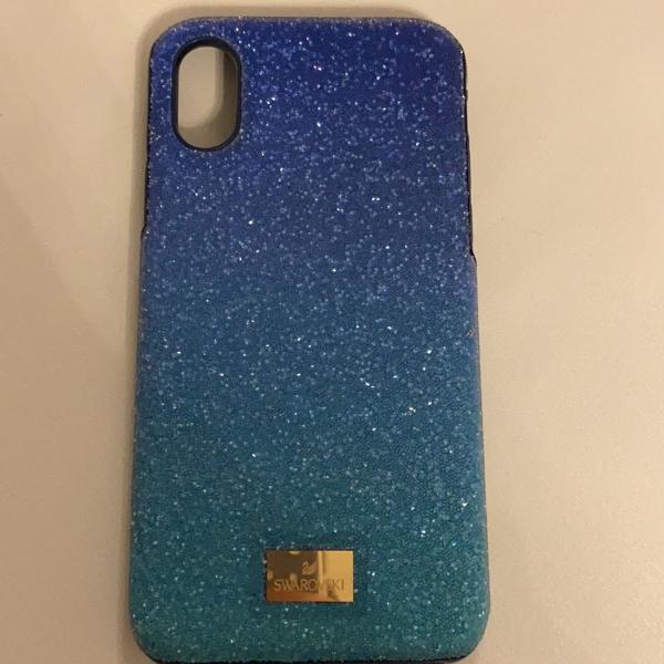 capa swarovski azul iphone x