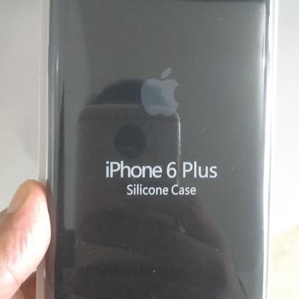 capinha silicone iphone 6 plus preto apple