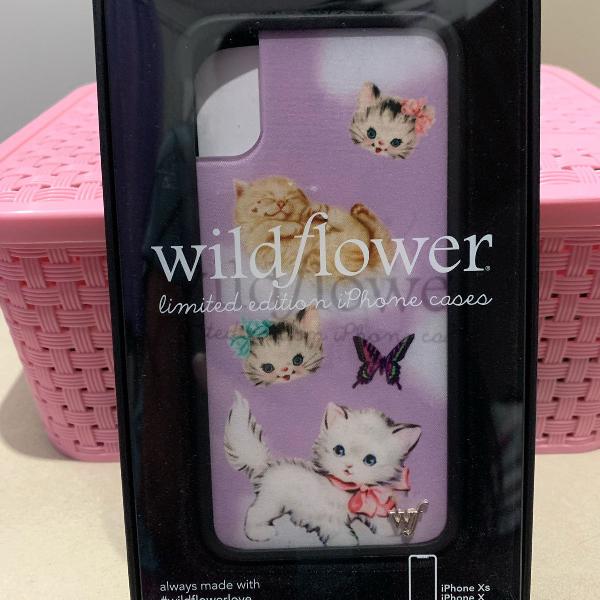 capinha wildflower iphone x/xs kittens