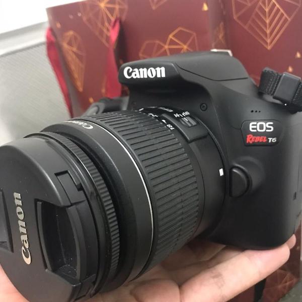 câmera t6 - canon (semi nova)