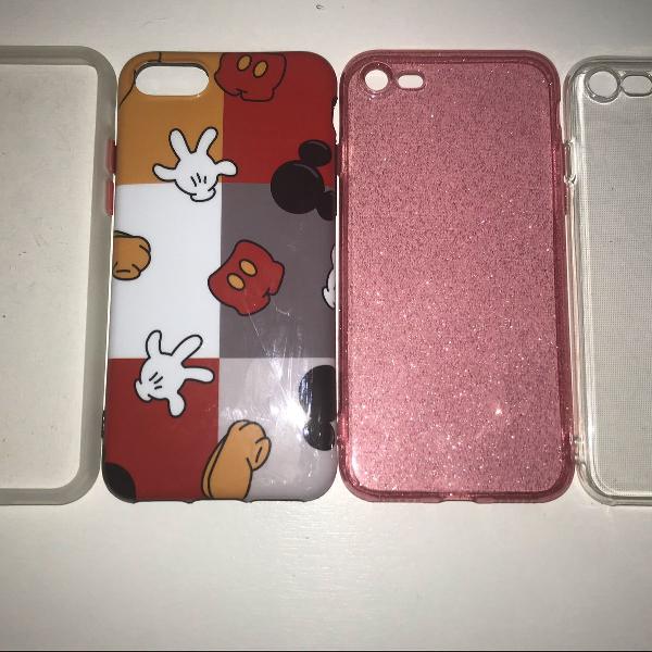 kit 4 cases de iphone 7/8