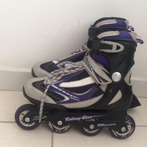 patins traxart - roxo usado