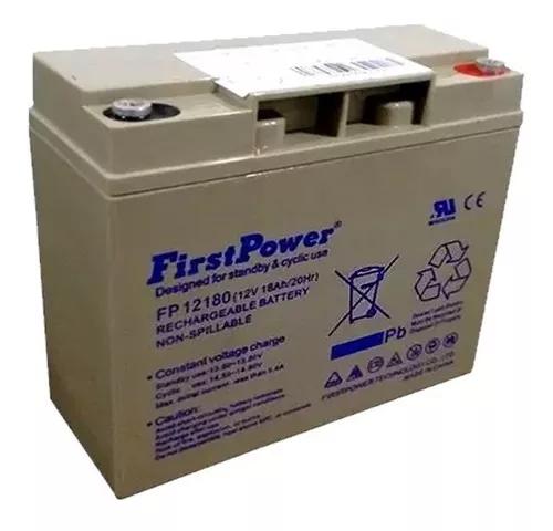 Bateria 12v 18ah First Power No Break Apc Sms Fp12180 Nova