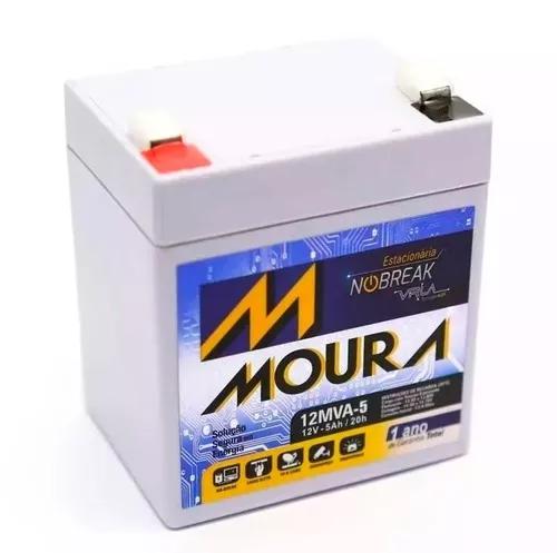Bateria 5ah Moura 12mva-5 Nobreak Sms Apc Original Wp5-12