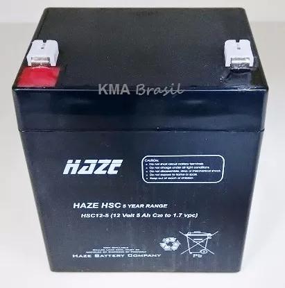Bateria Selada 12v 5ah Haze Hsc/hma12-5 - Vida Útil: 2 Anos