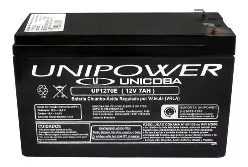 Bateria Selada 12v 7ah Unipower Up1270e Bateria Para Nobreak