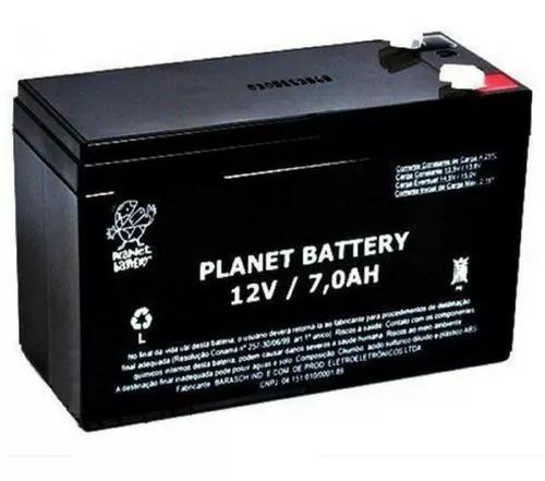 Bateria Selada Nobreak 12v 7a Para Alarmes E Cerca Eletrica