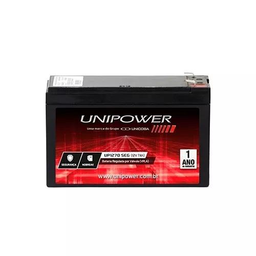 Bateria Unipower Selada 12 Volts 7a Alarmes, Cerca, Nobreak