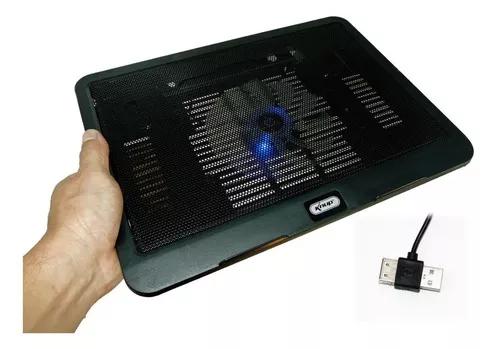 Suporte Para Notebook Com Cooler Led Azul Refrigera Esfria