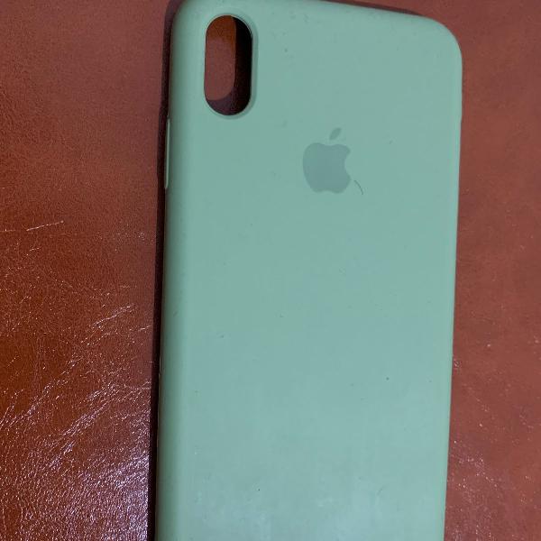 capinha de silicone verde para iphone xs max
