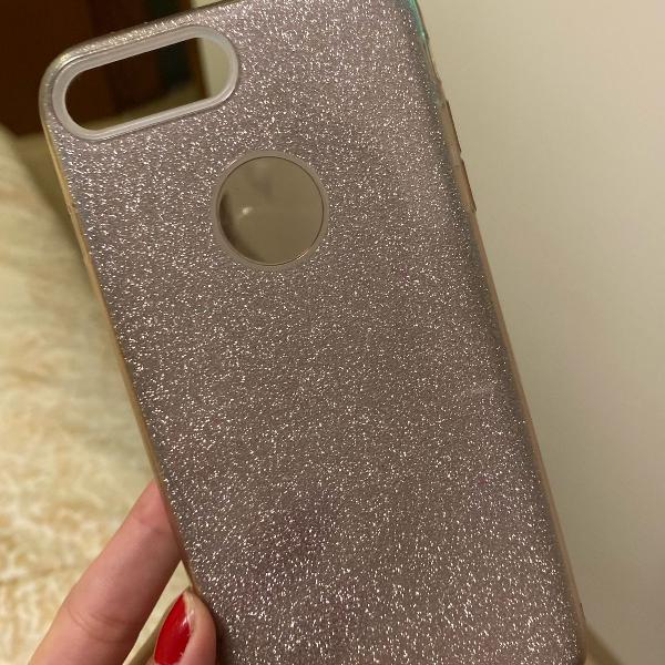 case iphone 8 plus transparente glitter