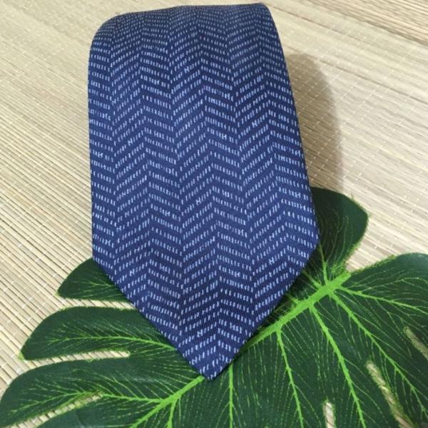 gravata de seda hermès azul