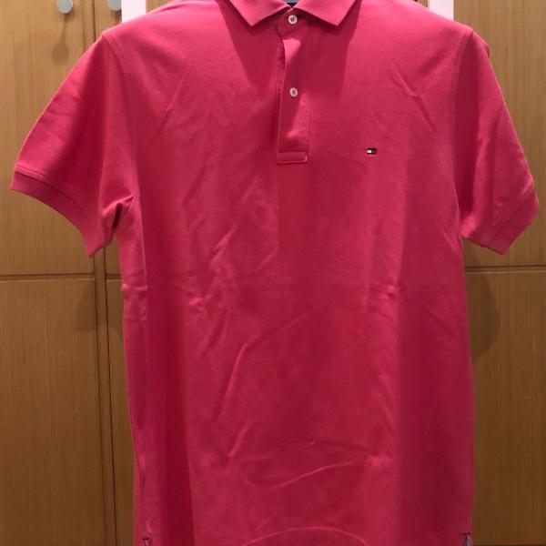 polo rosa choque tommy hilfiger
