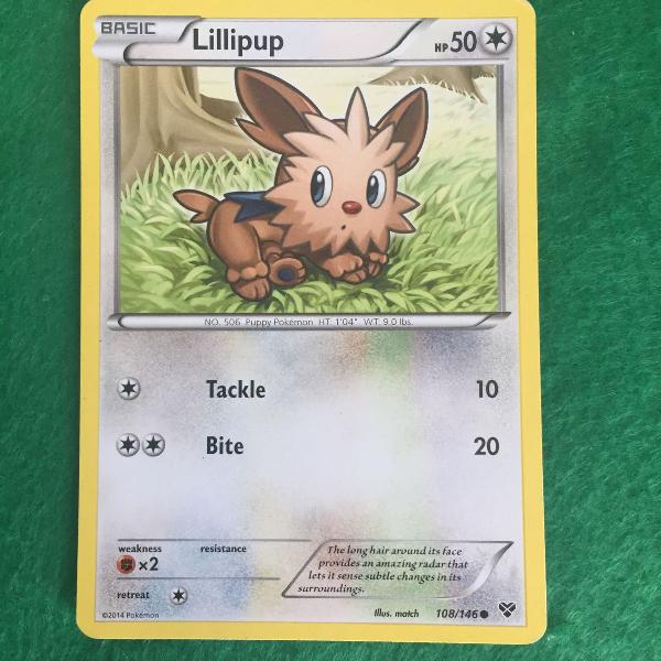 Carta Pokémon Lillipup - Match