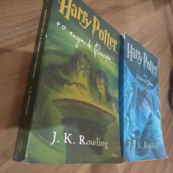 Dois livros Harry Potter