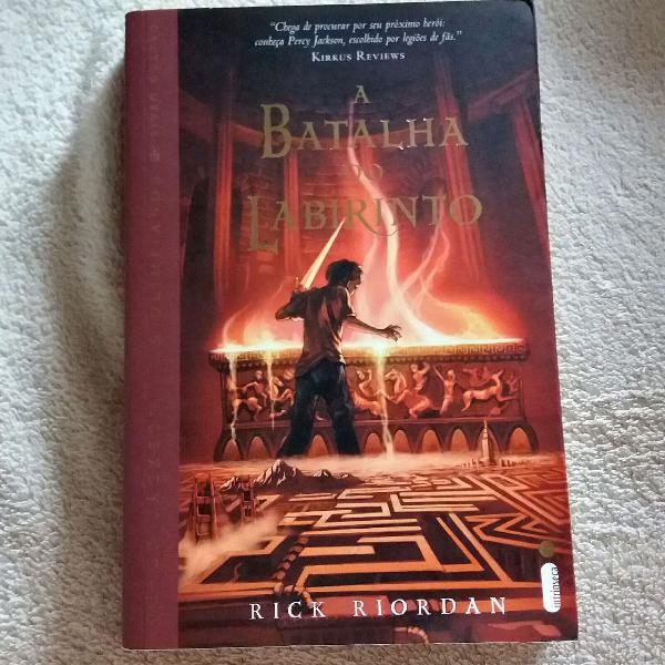 Livro A Batalha do Labirinto - vol. 4 saga Percy Jackson -