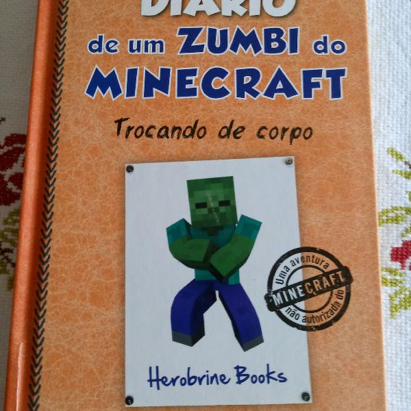 Livro Diário de um zumbi do Minecraft - Trocando de Corpo