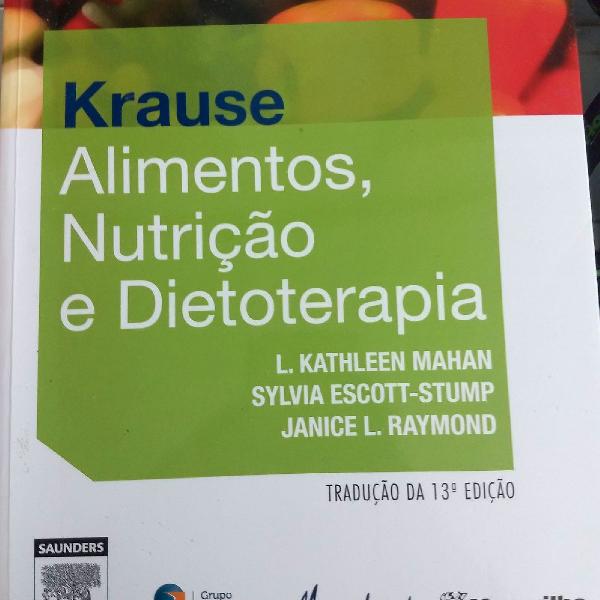 Livro Krause alimentos, nutrição e dietoterapia.