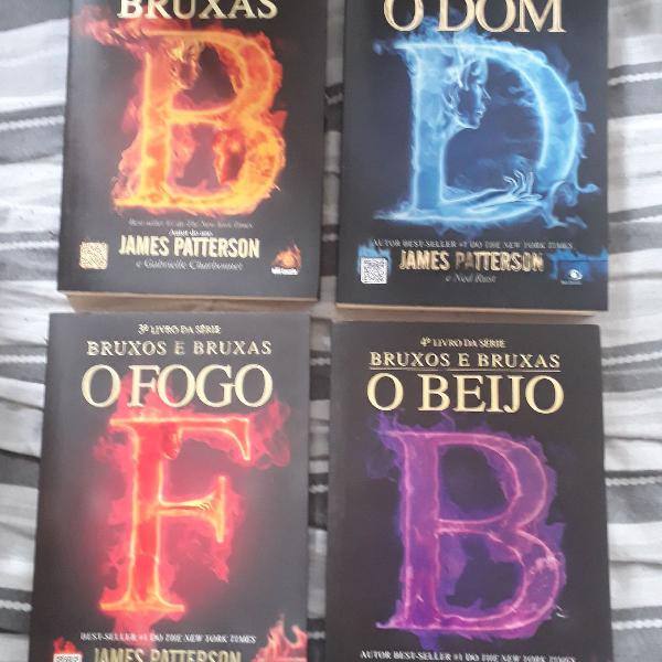 Livros do 1 ao 4 da série Bruxos e Bruxas