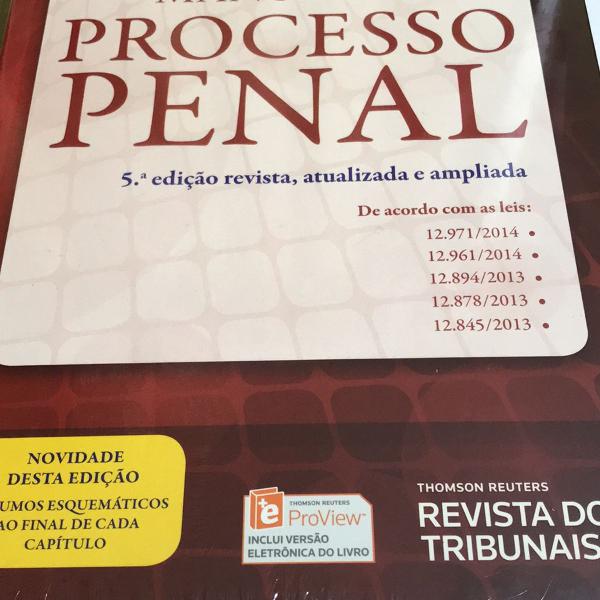 MANUAL DE PROCESSO PENAL por andré nicolitt - LIVRO