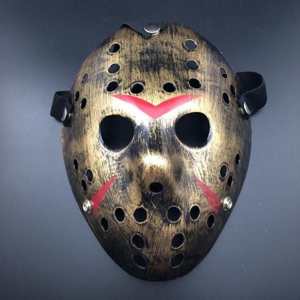 Máscara do Jason Sexta 13 Dourada