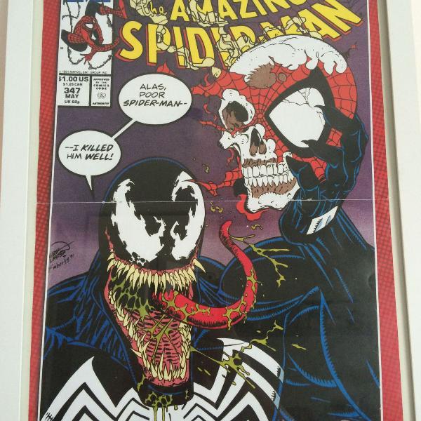Pôster the amazing SPIDERMAN e Venom - momentos clássicos
